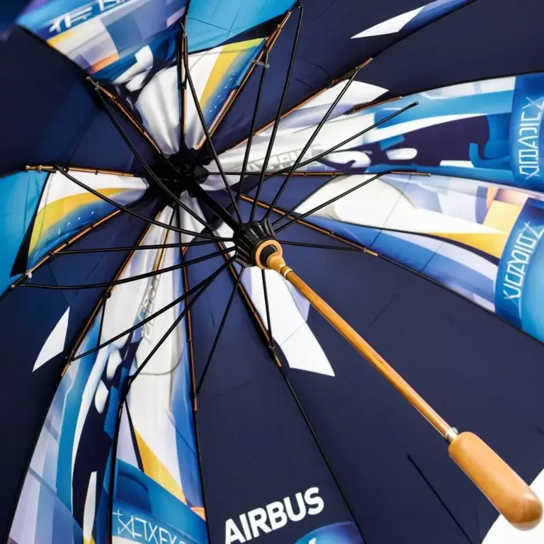 All-over printed umbrella with Airbus logo