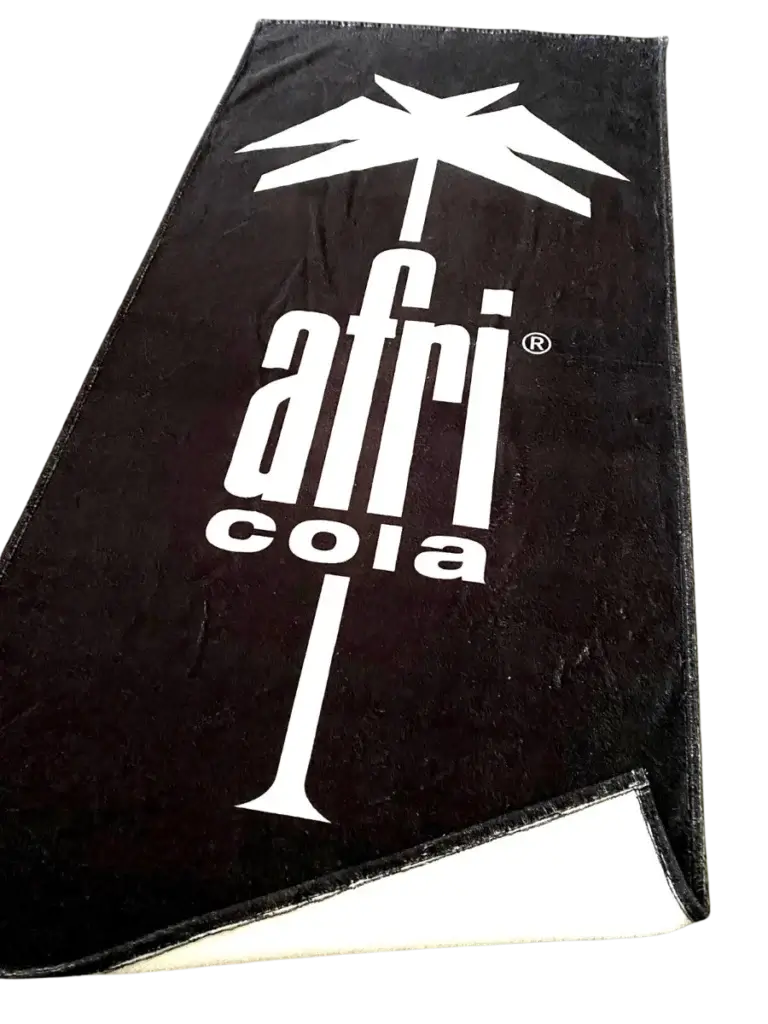 Microfibre bath towel with all-over sublimation print Africola - promotional gift