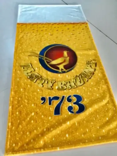 Terry bath towel Zlaty Bazant with screen-printed logo - corporate merch