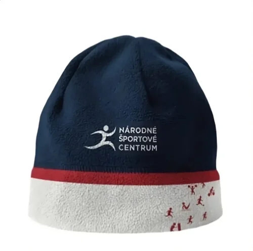 Winter beanie with 3D embroidered logo of the National Sports Centre