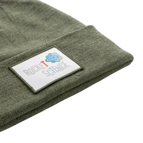Premium winter beanie with classic machine embroidery on the front
