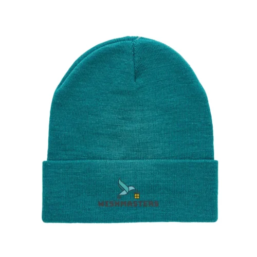 Smooth beanie with durable transfer print logo for sports teams