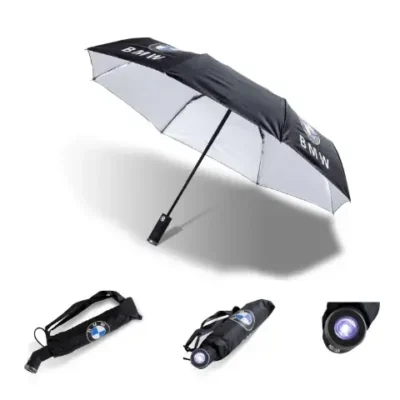 Umbrella with printed BMW logo