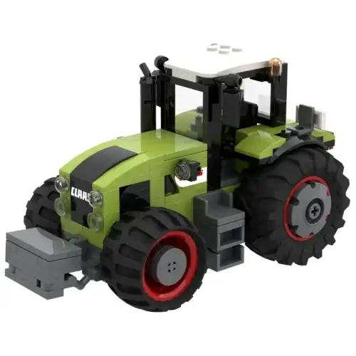 Custom-designed brick set - tractor