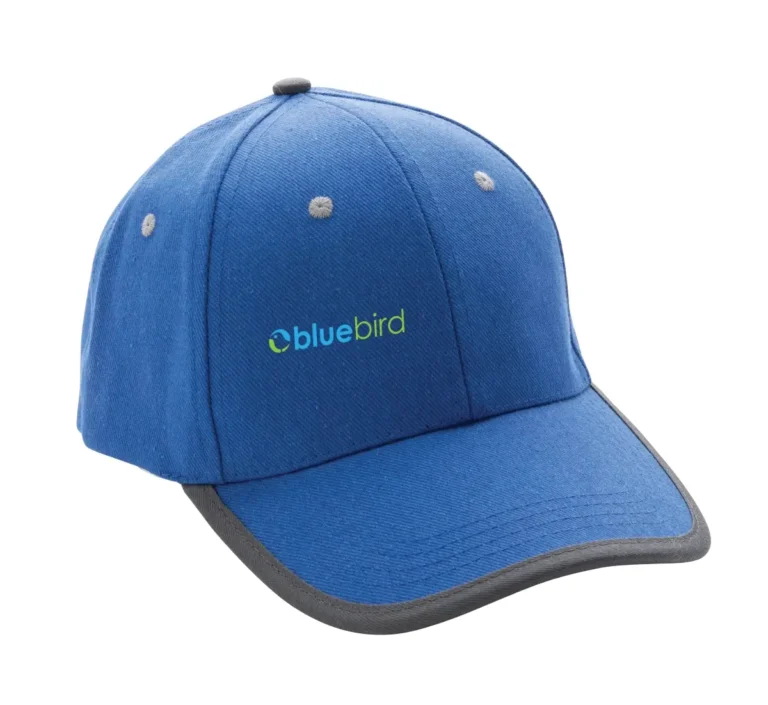 Classic cotton cap with durable transfer print logo