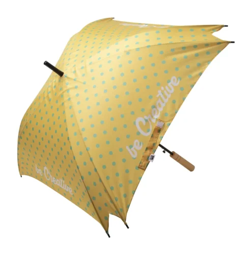 Square custom umbrella with print