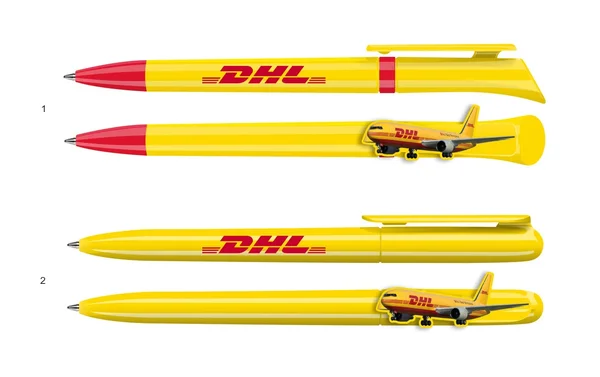 Designer DHL promotional pens with custom design