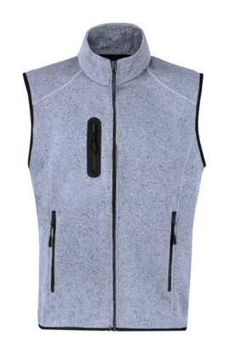 Heavy padded bodywarmer for outdoor and construction with durable branding