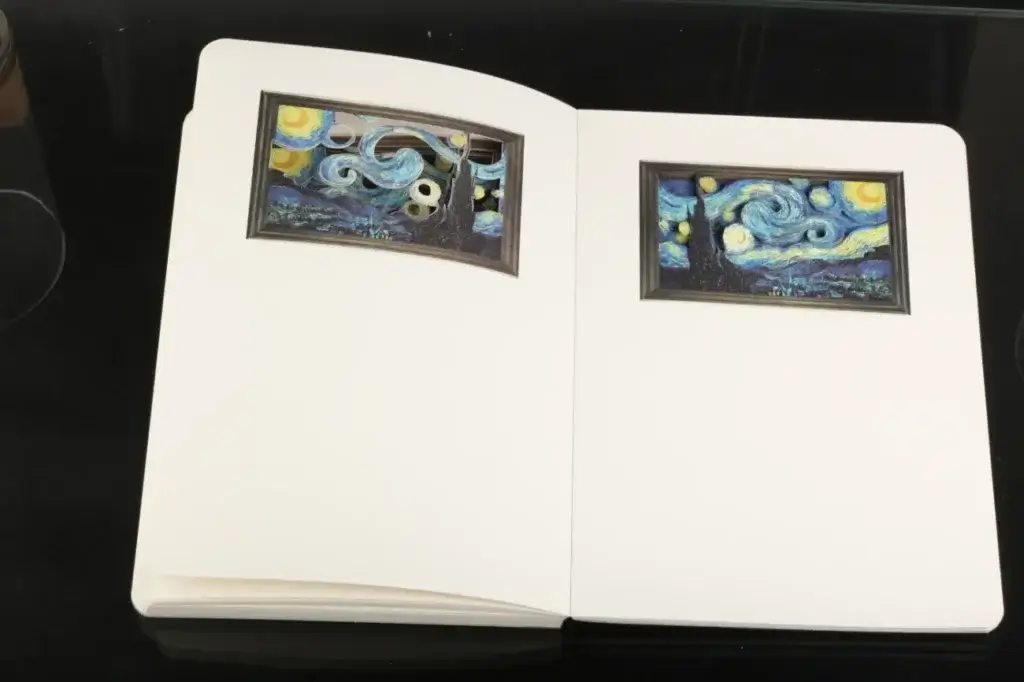 Notebook with 3D motif of a Vincent van Gogh painting
