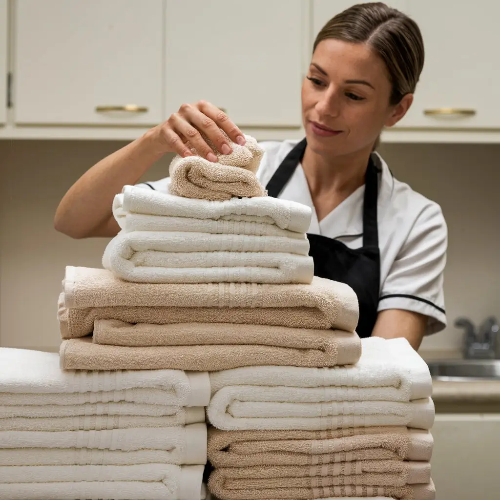 How to fold towels properly