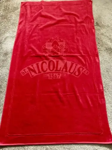 St. Nicolaus bath towel with quality transfer print - advertising campaign