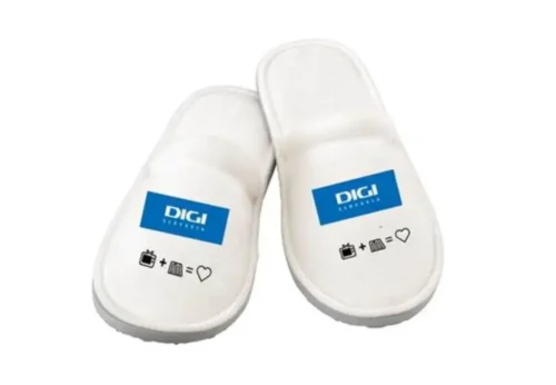 Classic promotional slippers with durable digital transfer print