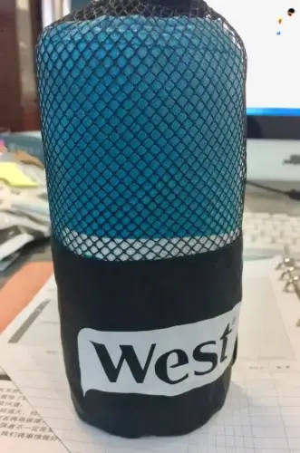 West sports towel with logo - promotional textile