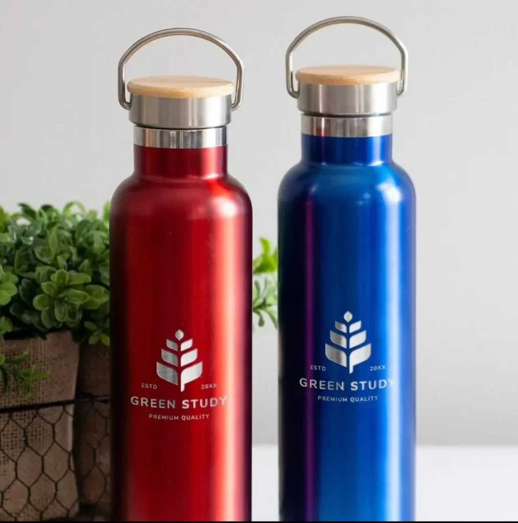 Stainless steel thermos flasks with engraved logo - corporate gift