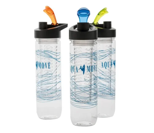 Transparent Tritan bottles with full-colour digital print