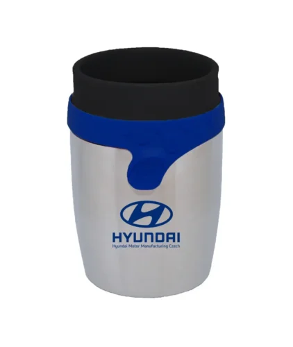 Travel mug with detailed laser engraving for Hyundai