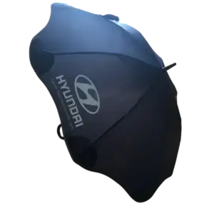 Umbrella with printed Hyundai logo