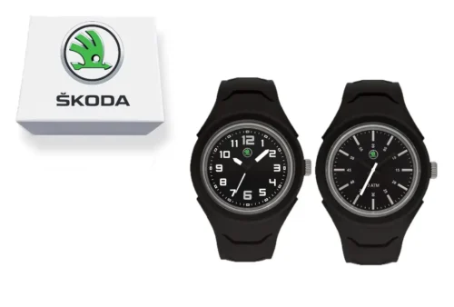 Skoda watch with logo print