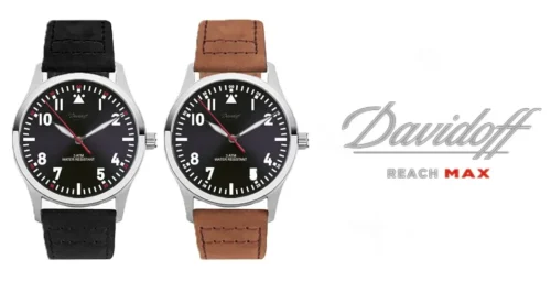 Watch with custom Davidoff logo