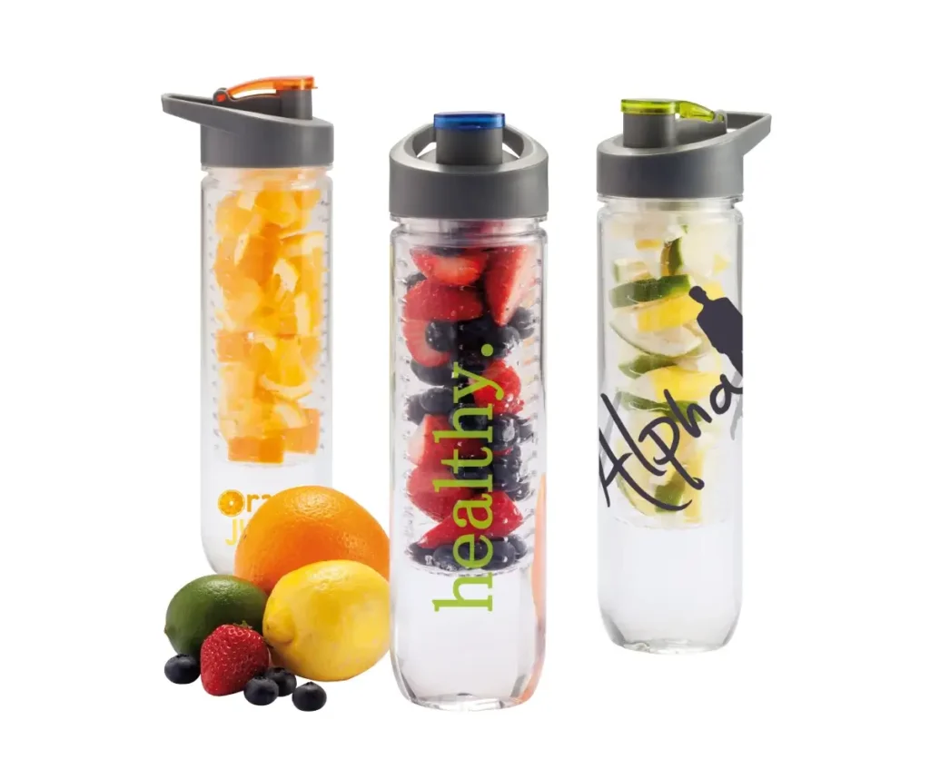 Promotional water bottles with logo print